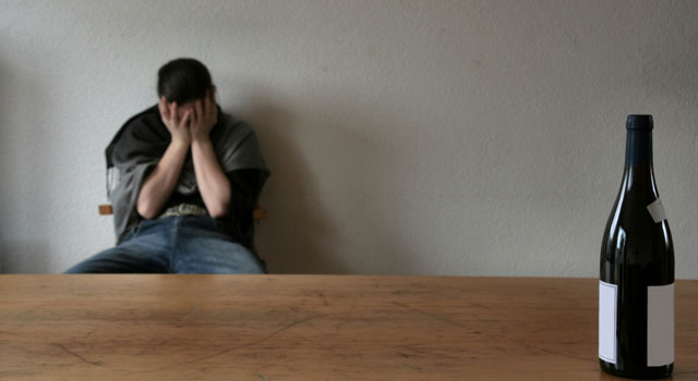 man detoxing from alcohol