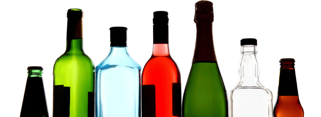 Signs Of An Alcoholic 1 alcohol bottles lined up
