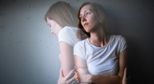 woman struggling with her thoughts